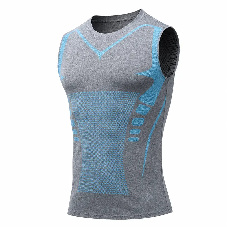 Torquell™ - Camiseta de Compresión Iónica que Aplana Barriga y Pecho al Instante