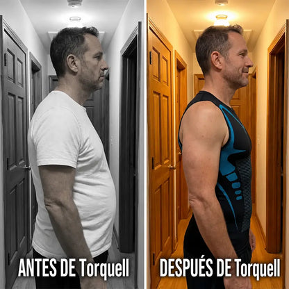 Torquell™ - Camiseta de Compresión Iónica que Aplana Barriga y Pecho al Instante