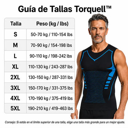 Torquell™ - Camiseta de Compresión Iónica que Aplana Barriga y Pecho al Instante