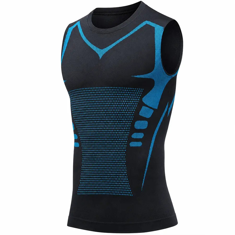 Torquell™ - Camiseta de Compresión Iónica que Aplana Barriga y Pecho al Instante